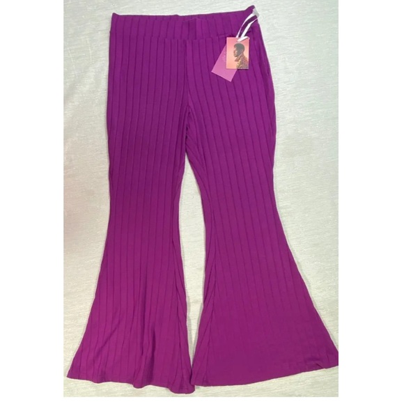 Victor Glemaud x Target Women's Flare Pants (Grape Juice Purple) - Picture 6 of 7